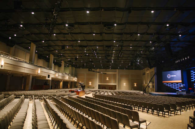 empty north point auditorium